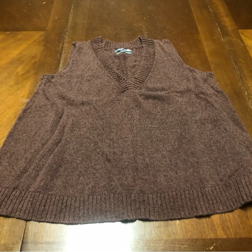 ANTHROPOLGIE Camila v neck sweater tank P15 - Picture 3 of 7